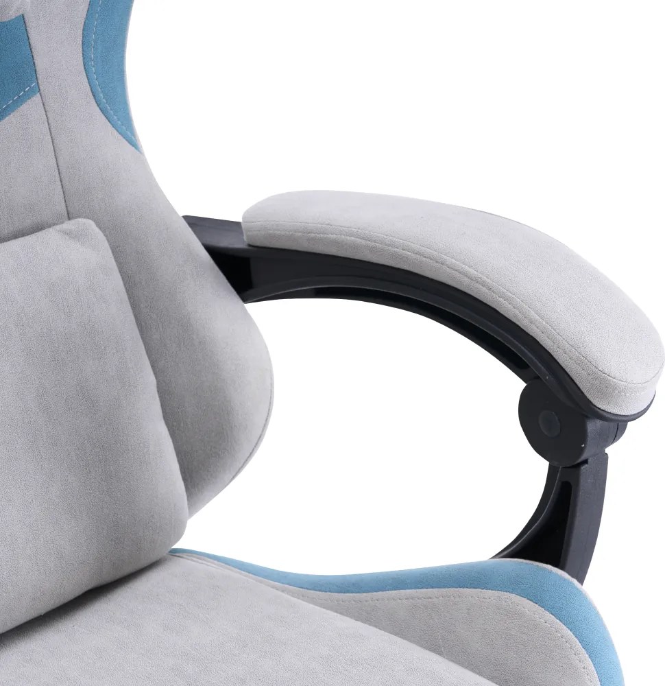 Scaun de birou/gaming, gri/albastru, ZODIA