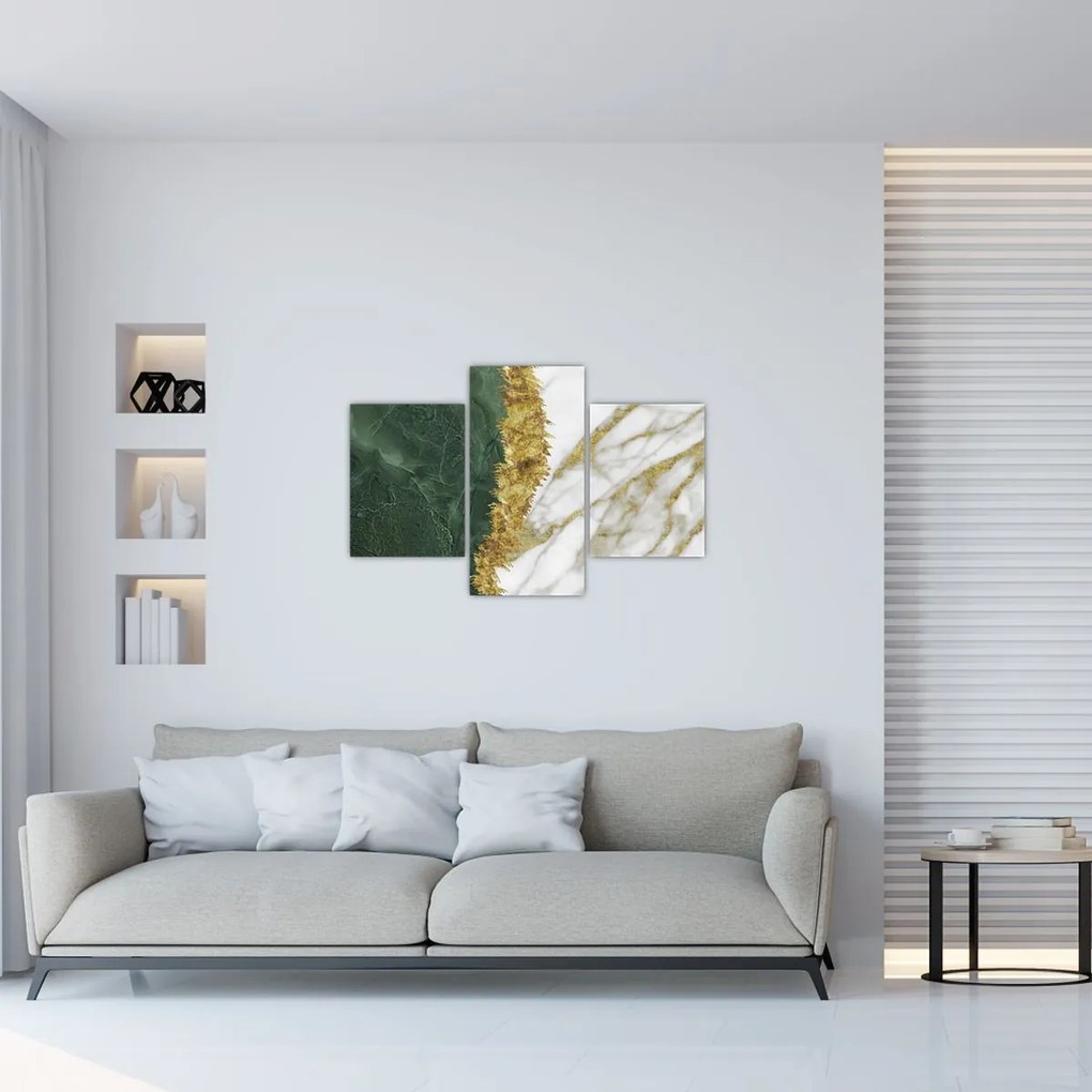 Tablou - Marmură verde N⁰1 (90x60 cm)