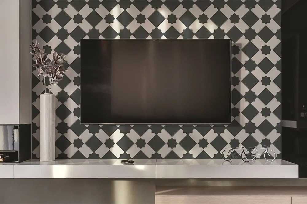 Panou decorativ bucatarie Model geometric