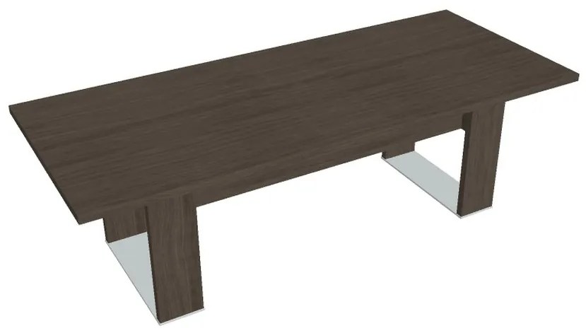 Masă de conferință Verno+ 240 x 100 cm, stejar antracit