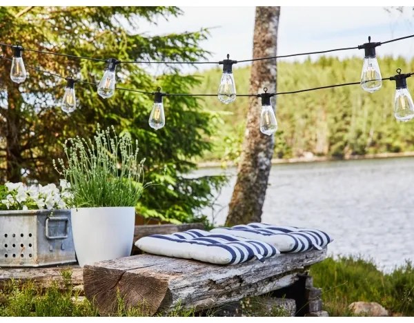 Instalație LED decorativă de exterior Markslöjd 107293 GARLAND GARDEN 10xLED 5,5m IP44