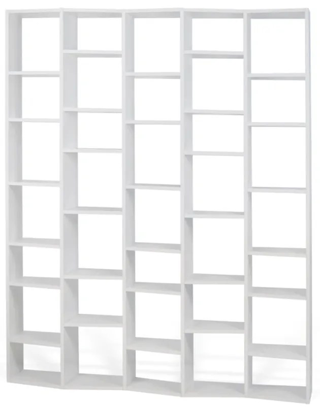 Bibliotecă albă 182x224 cm Valsa – TemaHome
