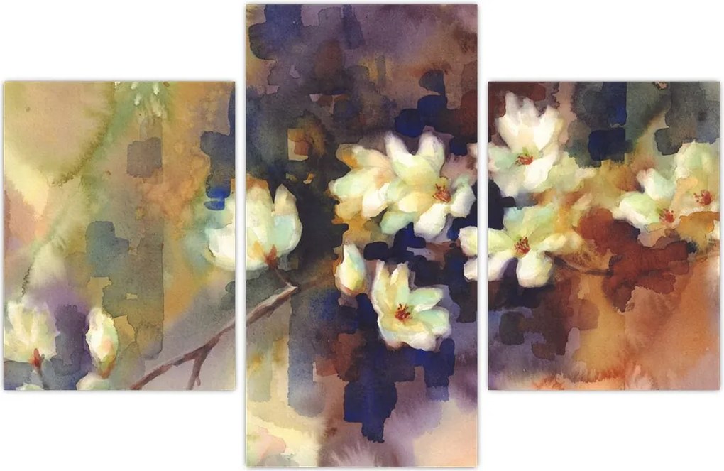 Tablou - Magnolii albe, pictură (90x60 cm)