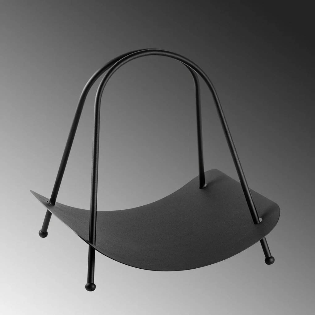 Suport lemne semineu GED-017 Negru 42x50x39 cm