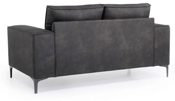 Canapea gri din imitație de piele 164 cm Copenhagen - Scandic