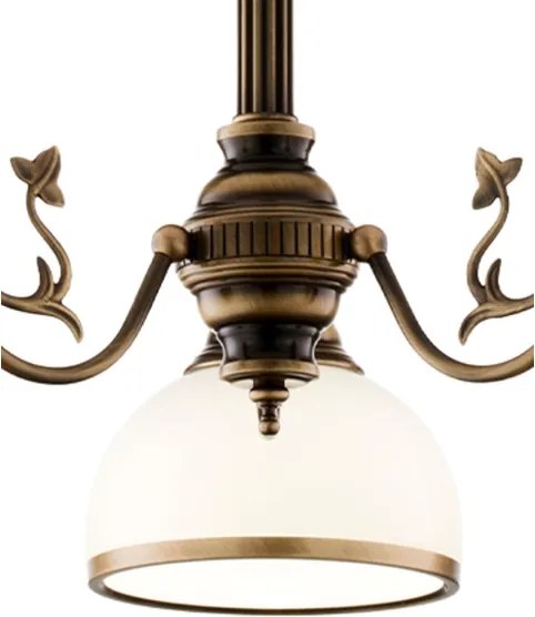 Brilagi - Lustra cu tijă TAURUS 3xE27/15W/230V Ø 70 cm bronz