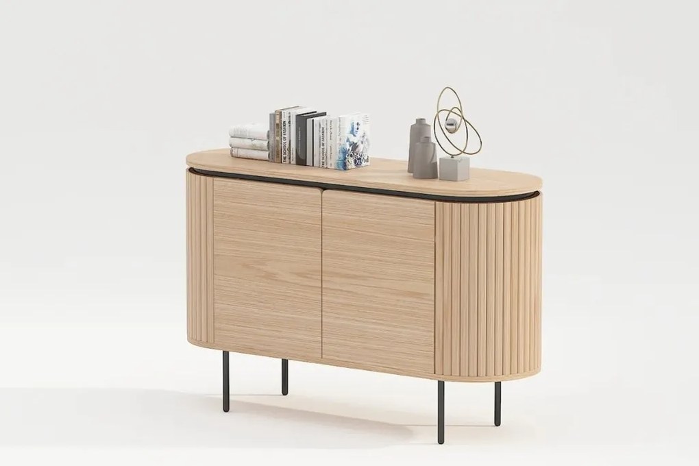 Comoda cu furnir de stejar ATELIER 120cm