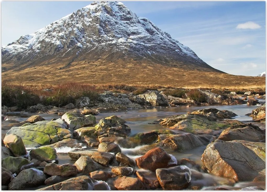 Tablou - Munte cu râu (70x50 cm)