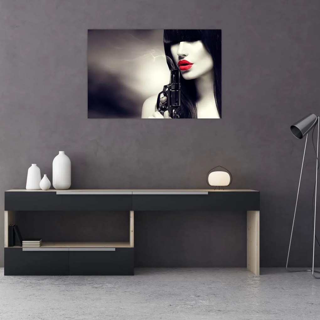 Tablou - Femeia misterioasă (90x60 cm)