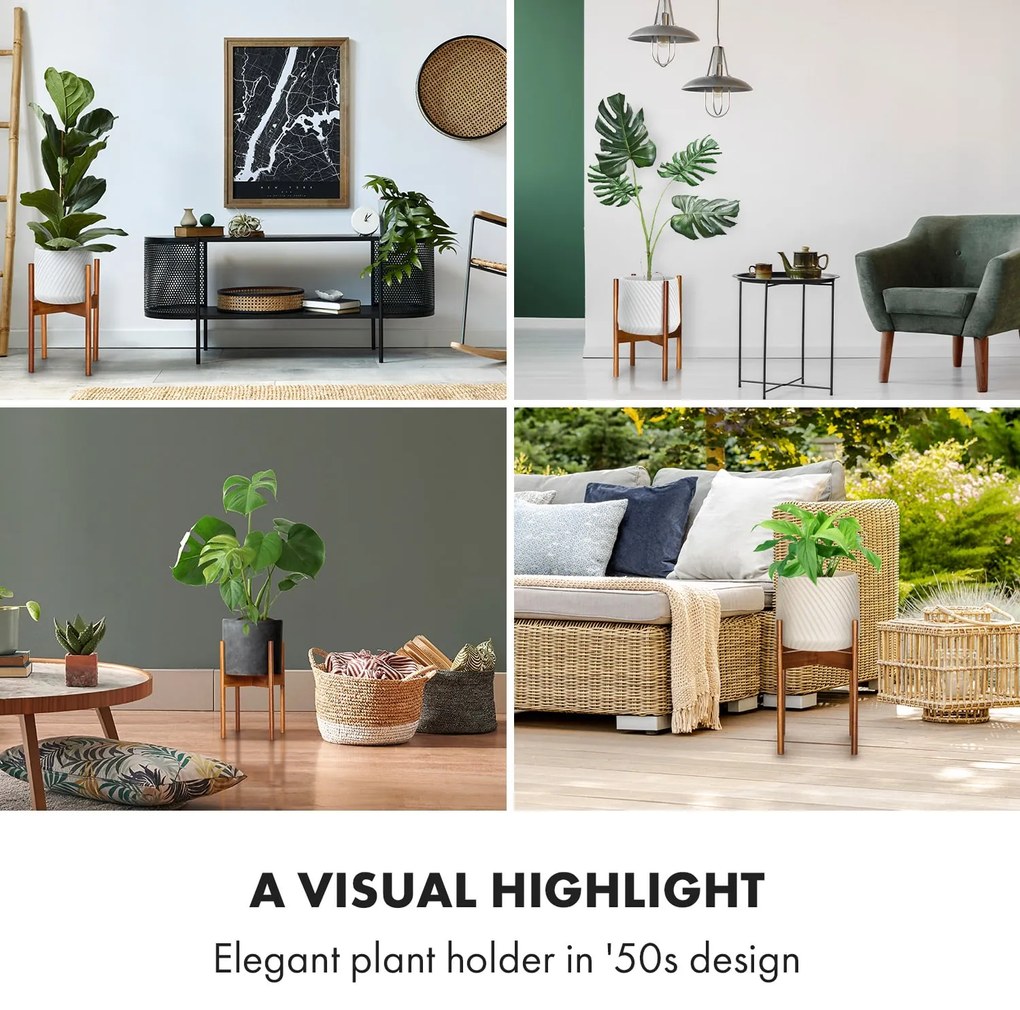 Zeist, suporturi pentru flori, 2 înălțimi, combinabile, design plug-in, naturale