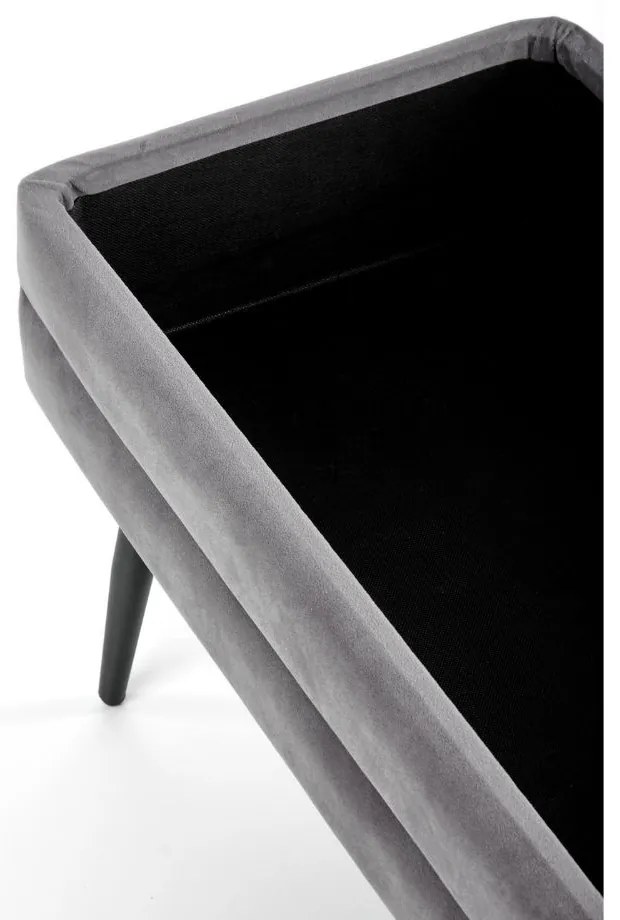 Scaun Velva 1, gri/negru