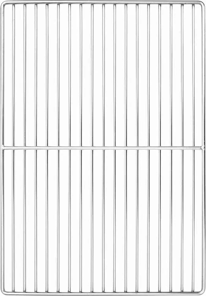 vidaXL Grătar Argintiu 47 x 32,5 cm Oţel inoxidabil