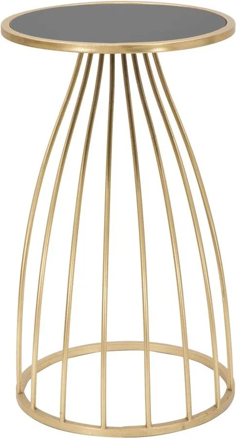 Măsuță auxiliară rotundă cu blat din sticlă ø 35 cm Flush – Mauro Ferretti