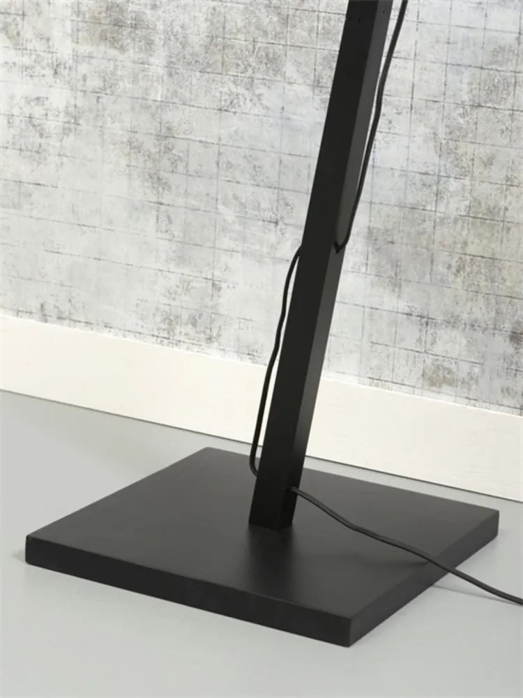 Lampadar eco din bambus Bromo S negru/ natur, 40x18cm