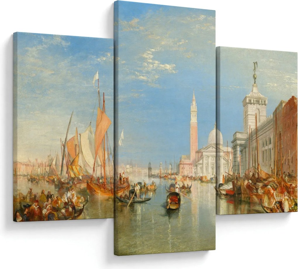Tablou - Joseph Mallord William Turner, Venice the Dogana and San Giorgio Maggiore, reproducere (90x60 cm)