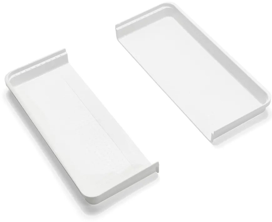 Organizator de tacâmuri alb/gri din plastic 58,5 x 41,5 cm – Addis