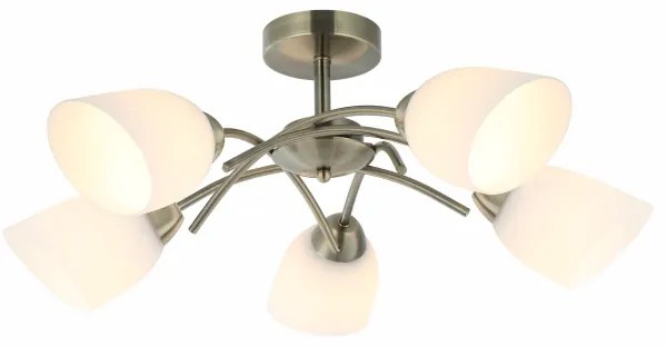 Lustră aplicată DONNA 5xE27/60W/230V patină