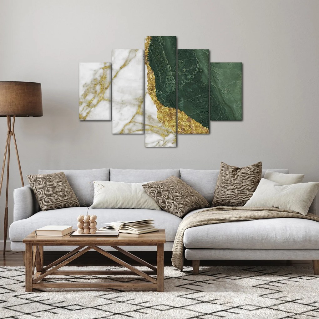 Tablou - Marmură verde N⁰3 (150x105 cm)
