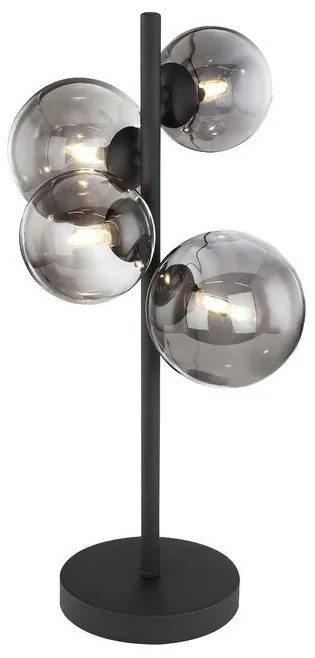 Veioza Jeanie, metal, neagra, 48 x 19 x 24 cm, 3w
