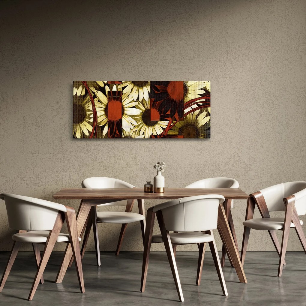 Tablou cu flori (120x50 cm)