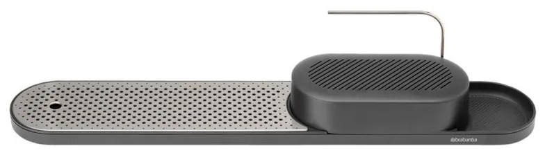 Organizator chiuveta Brabantia SinkStyle Set 1008498, 2 piese, Finisaj mineral, Rezistent la coroziune, Gri