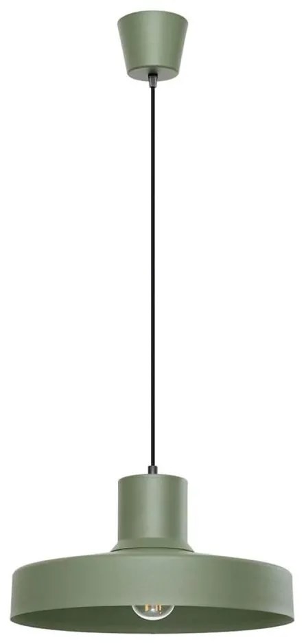 Lustră pe cablu Sollux SL.1705 BILO 1xE27/15W/230V d. 35 cm verde