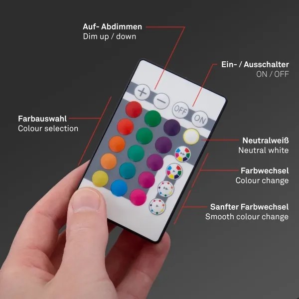 Plafonieră LED RGBW dimabilă Briloner 7090-416 SLIM LED/15W/230V + telecomandă