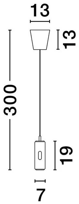 Pendul LED design minimalist ETHERAS alb