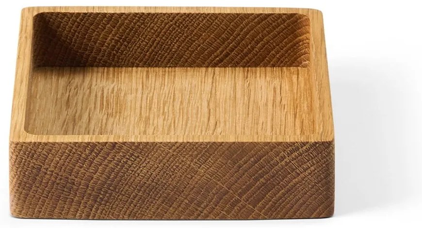 Cutie de depozitare în culoare naturală din lemn, decorativă 11x11x3 cm Square S – LIND DNA