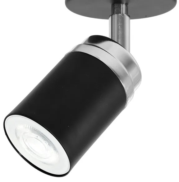 Spot RENO 1xGU10/60W/230V negru/crom