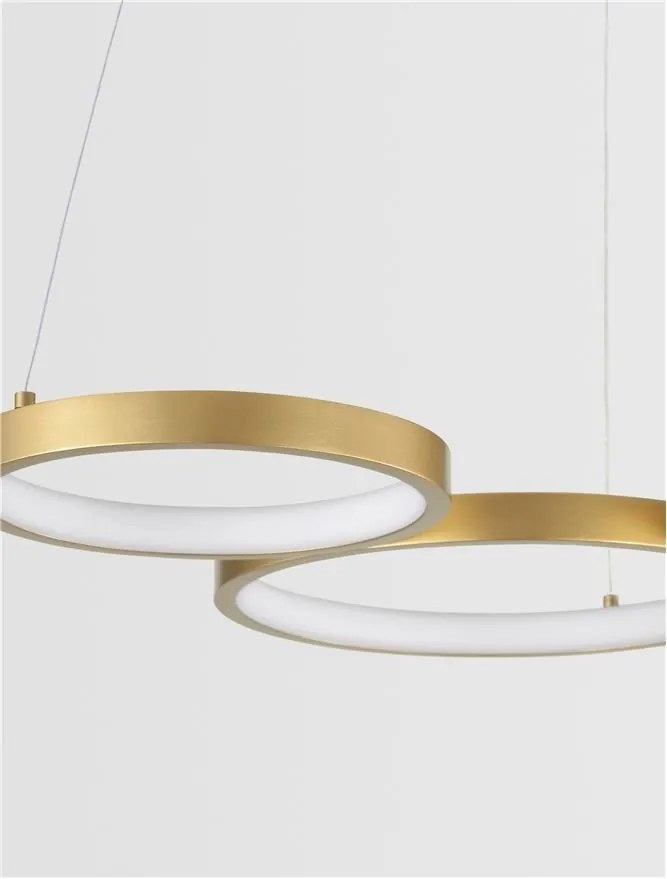 Lustra LED suspendata design modern MAGNUS R3 aurie