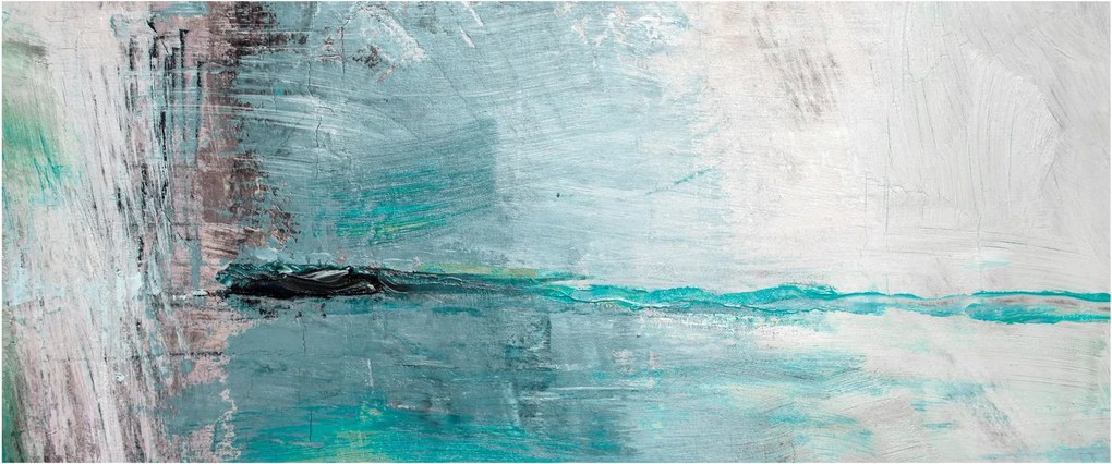 Tablou - pictură abstractă în ulei (120x50 cm)