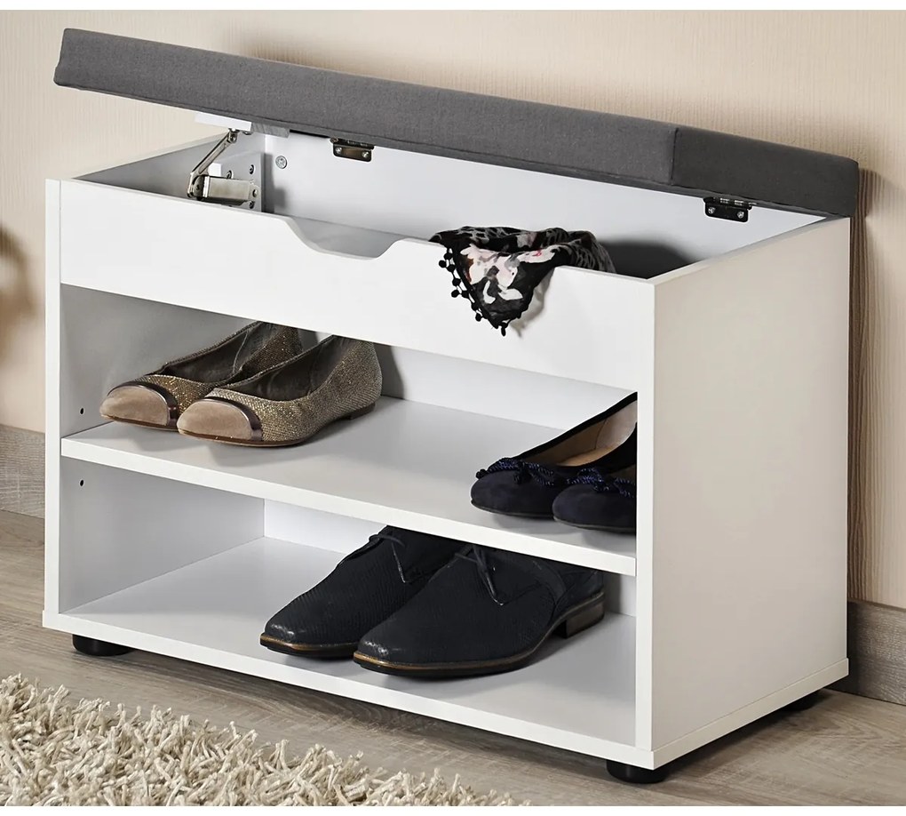 Kesper 15914 Șapă cu scaun, albă, 60 x 45 x 30 cm