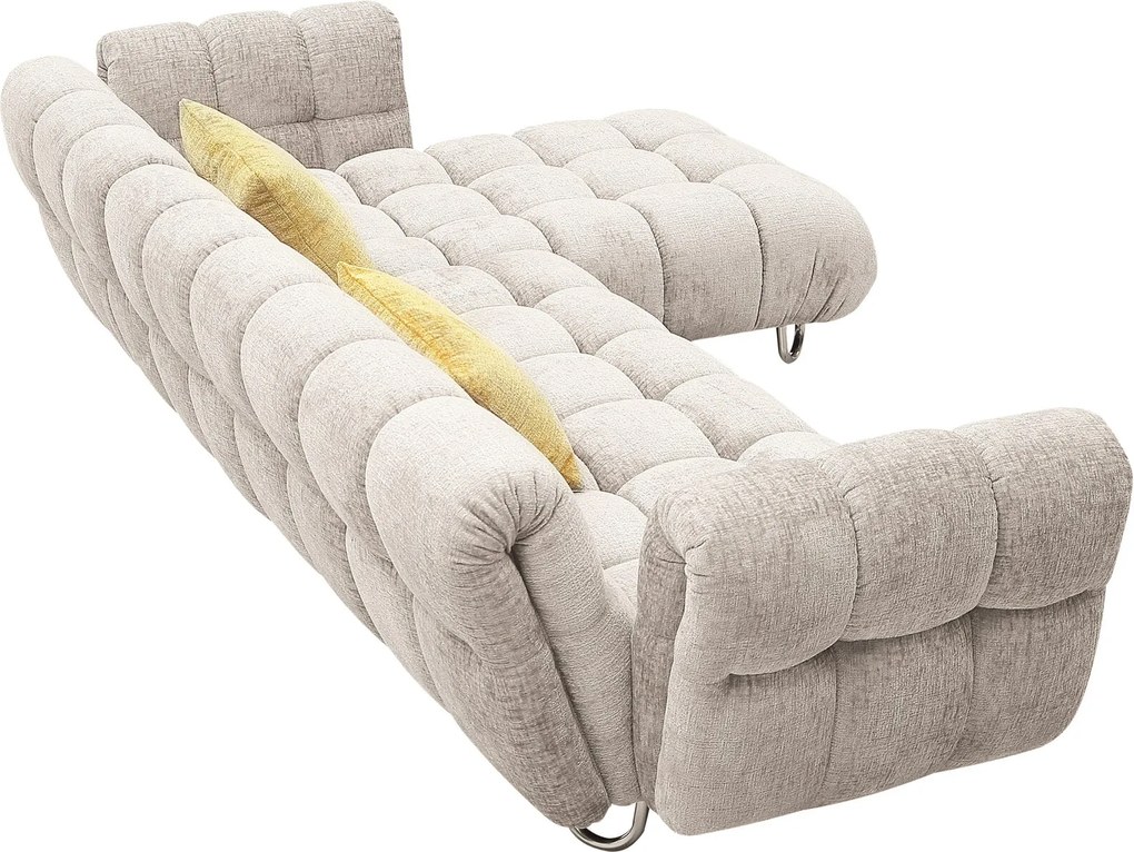 Coltar dumonde cu sezut confortabil din spuma high-density Luxe 330x104 cm