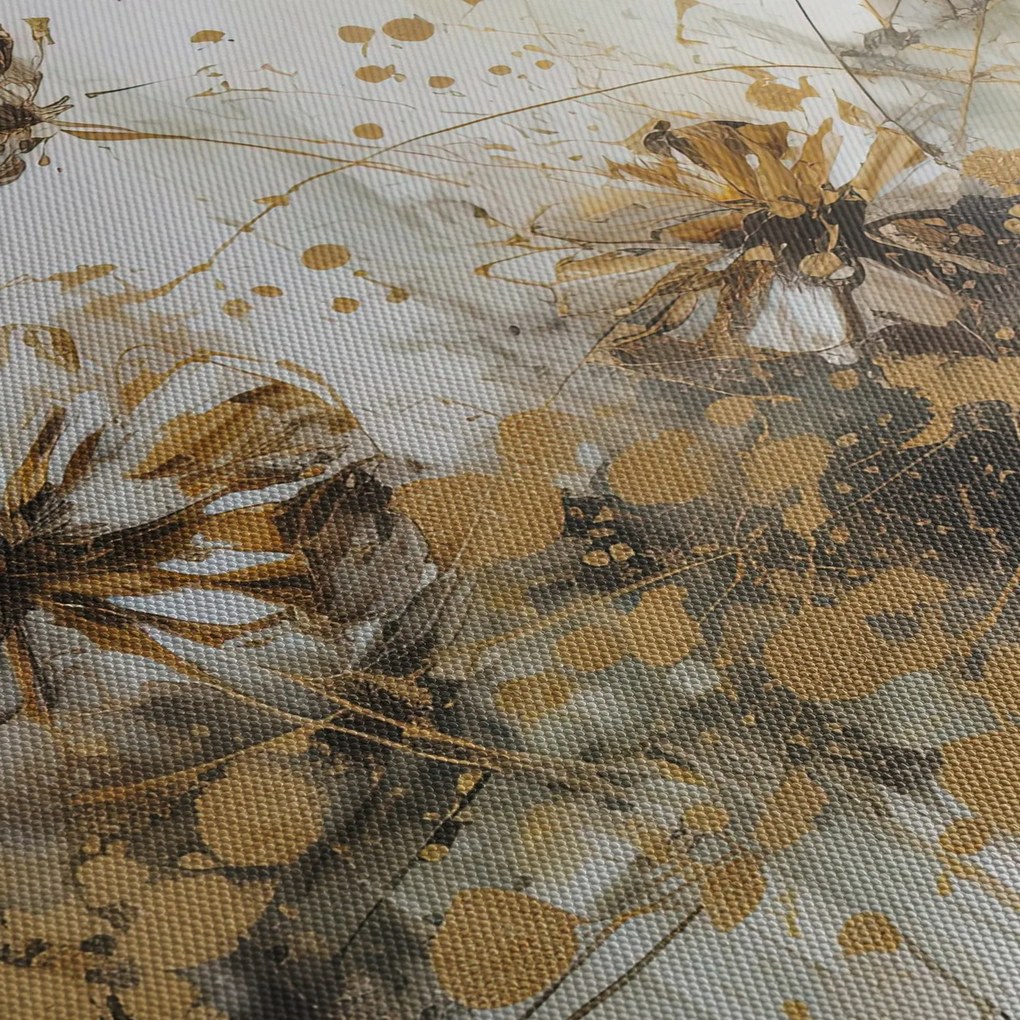 Tablou - pictură abstractă florală (120x50 cm)