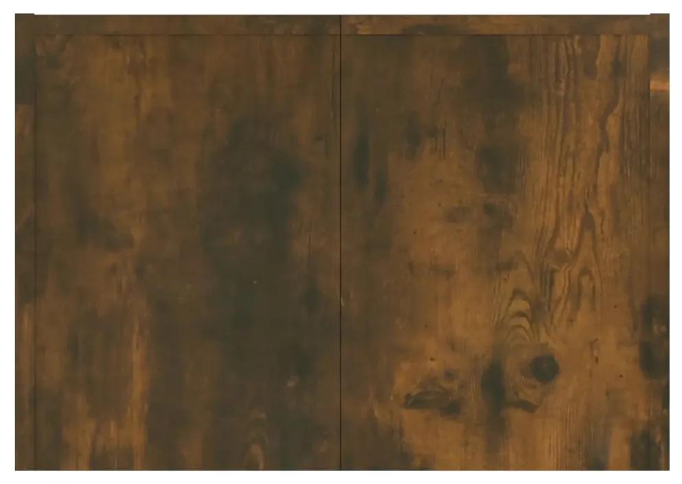 Masuta de cafea, stejar fumuriu, 110x50x35 cm, lemn prelucrat 1, Stejar afumat