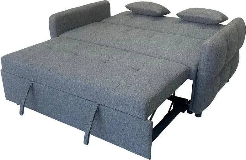 Canapea extensibilă cu două locuri Avenberg ZELDA, gri