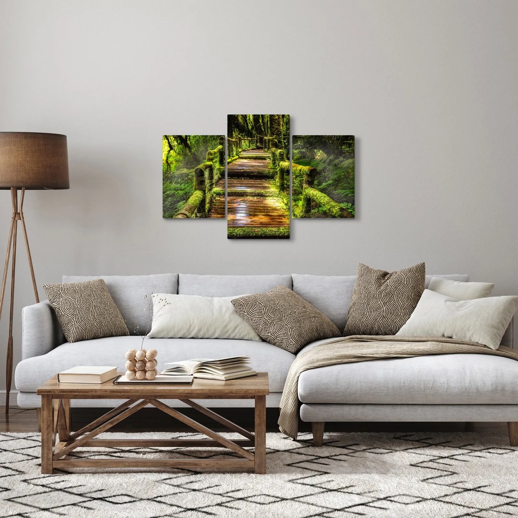 Tablou cu scări într-o pădure tropicală (90x60 cm)