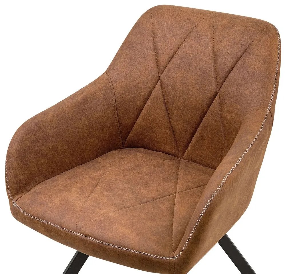Set 2 buc. scaune pentru sufragerie Manly (maro auriu). 1009984