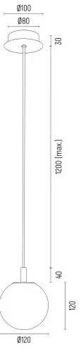 Pendul design modern Paloma 12cm