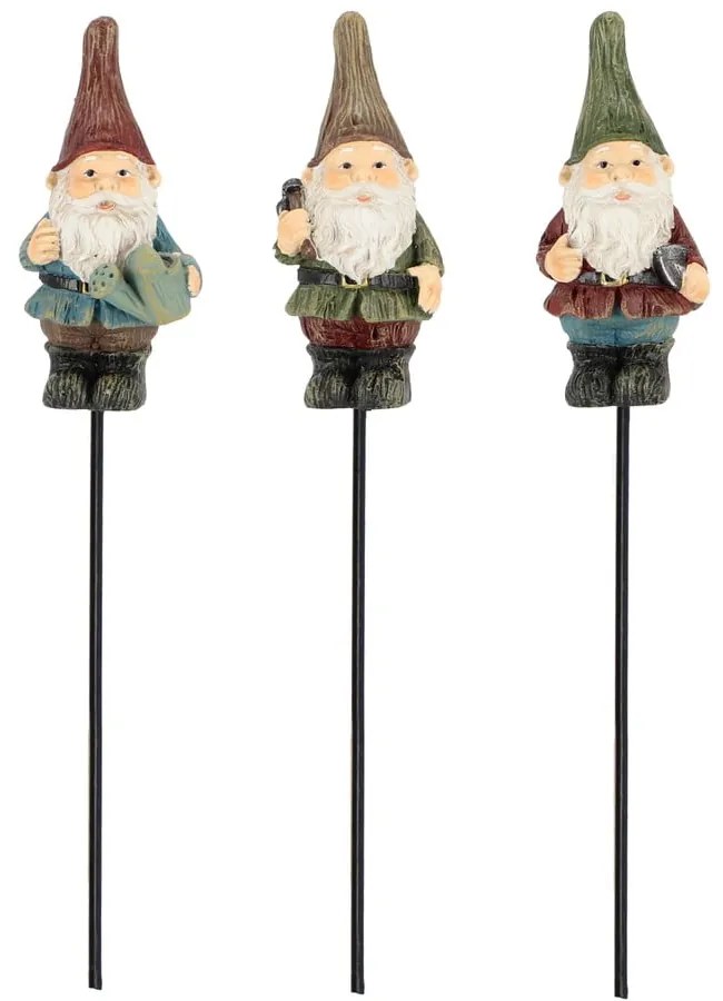 Set țăruși de grădină 3 buc. din polirășină Gnome – Esschert Design