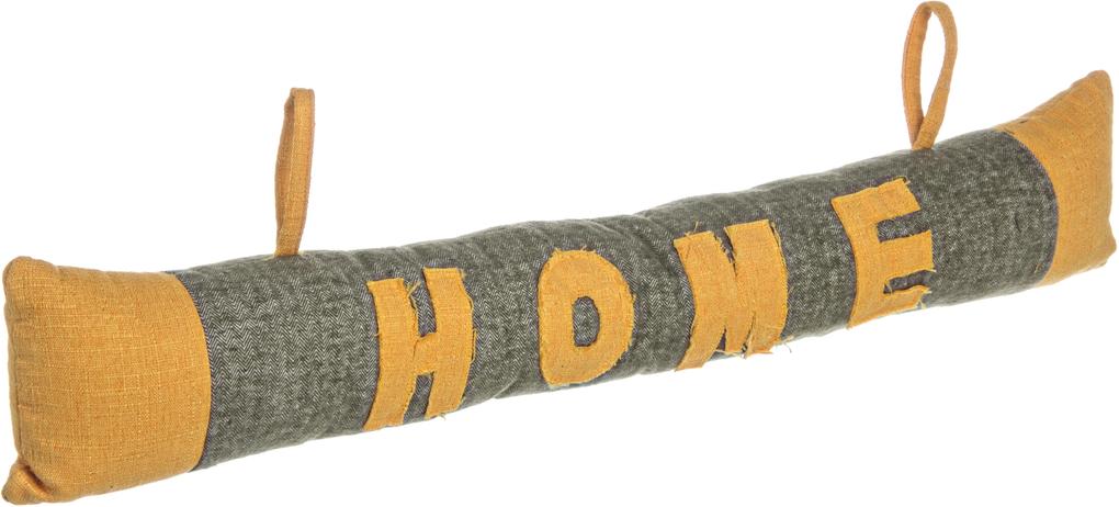 Opritor de usa textil gri galben Home 80x15h