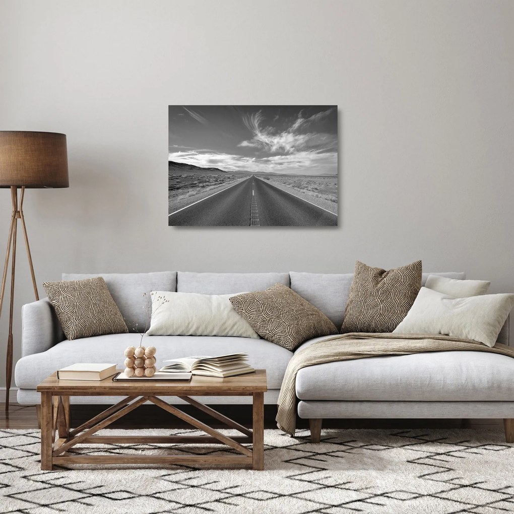 Tablou pe sticlă cu autostrada (70x50 cm)