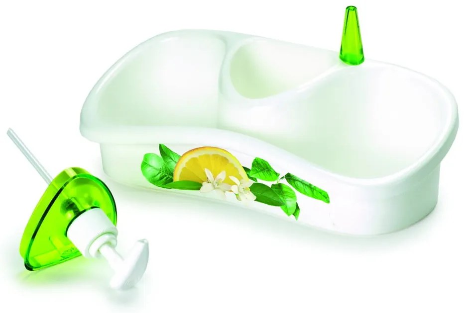 Dozator detergent vase cu suport Snips, verde