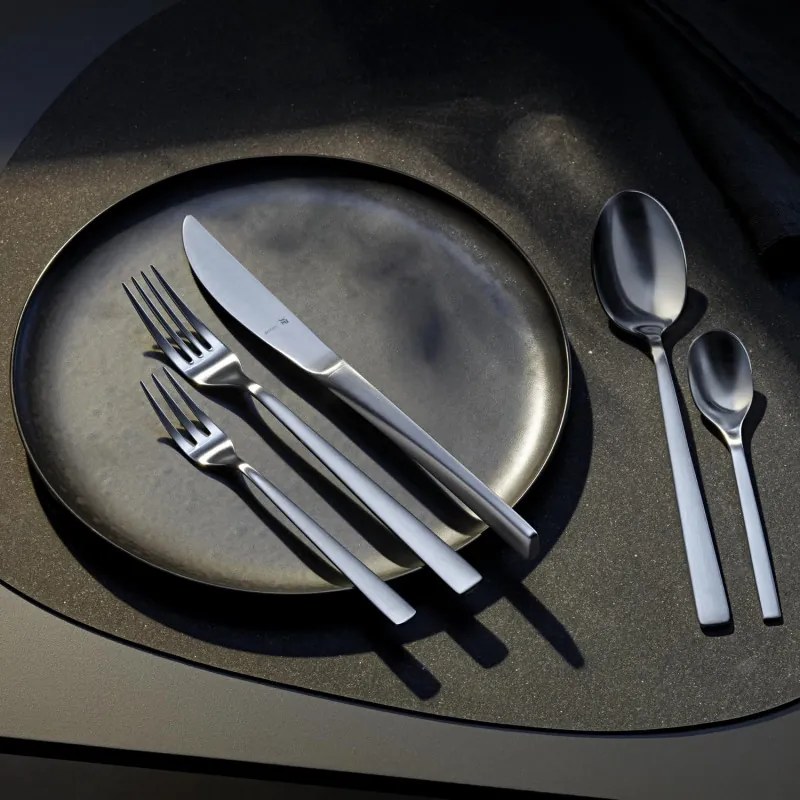 Set tacamuri Corvo WMF 30 piese, Cromargan protect, Oglindă și lustruit manual, Oțel inoxidabil 18/10, Argint