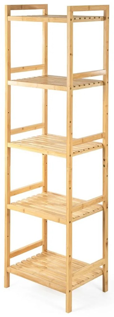 Raftier din bambus G21, 5 etajere, 5 etaje
