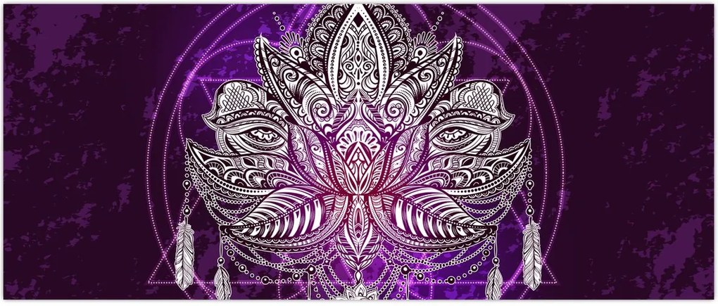 Tablou - Lotus (120x50 cm)