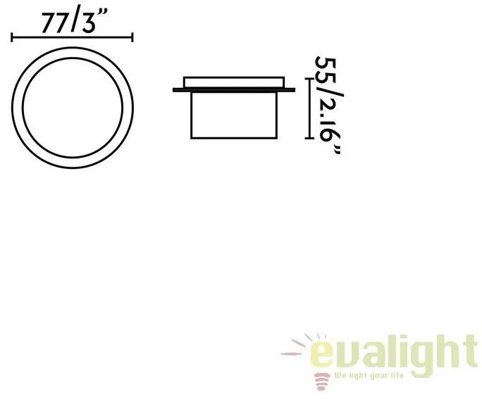 Spot LED incastrabil iluminat exterior GALO Round 70265