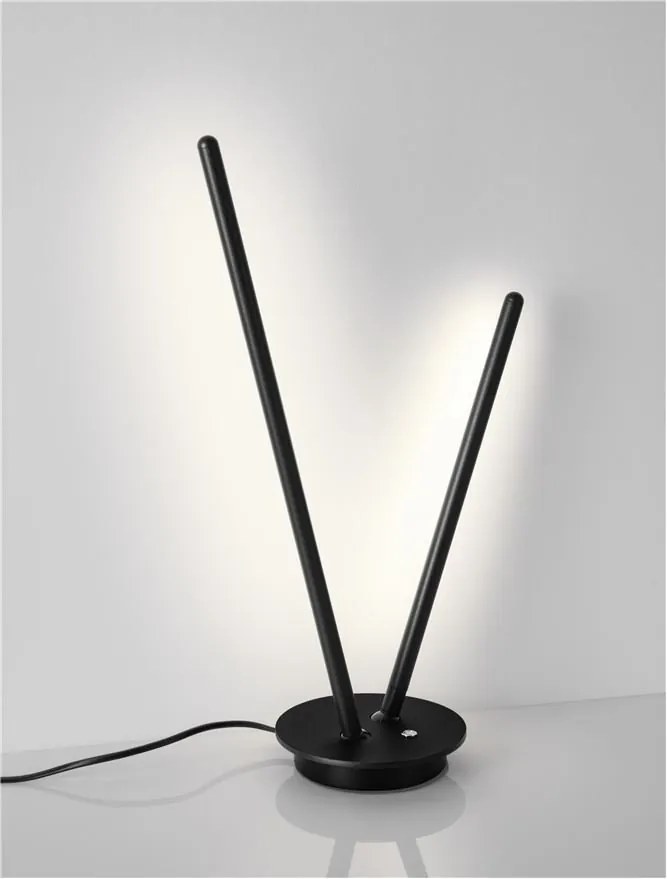 Lampa de masa LED design modern INTEC, negru