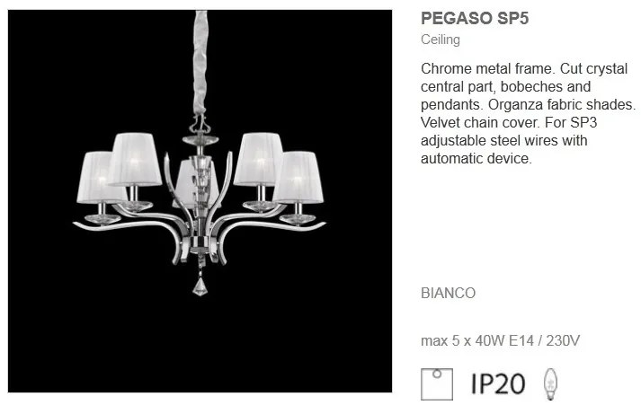 Lustra cristal Venezian diametru 72cm PEGASO SP5 066448